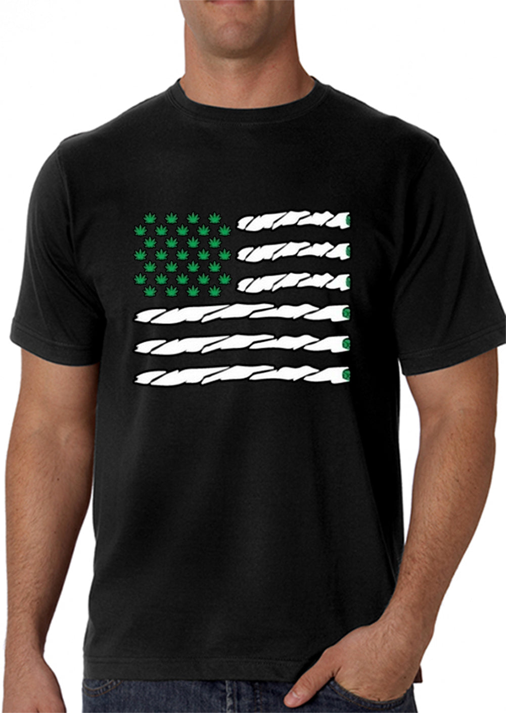 Pot American Flag Men's T-Shirt