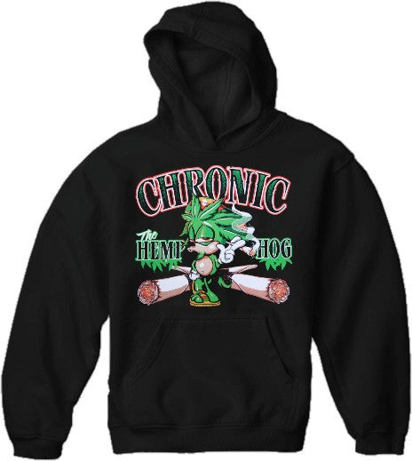 Pot Head Gamer Sweatshirts - Chronic the Hemp Hog Hoodie