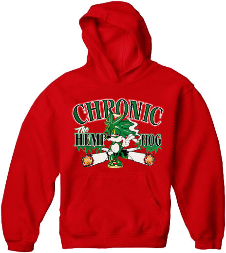 Pot Head Gamer Sweatshirts - Chronic the Hemp Hog Hoodie