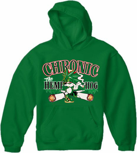 Pot Head Gamer Sweatshirts - Chronic the Hemp Hog Hoodie