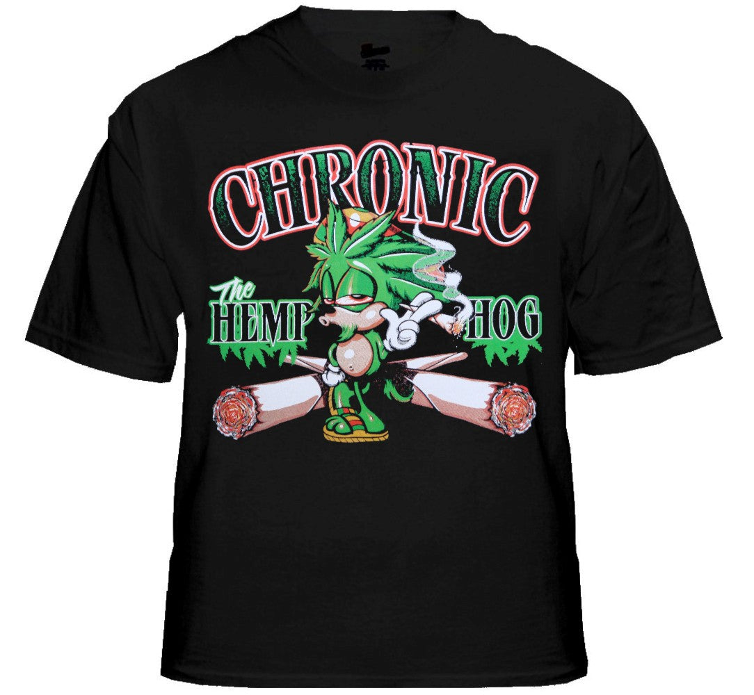 Pot Head Gamer Tees - Chronic the Hemp Hog T-Shirt