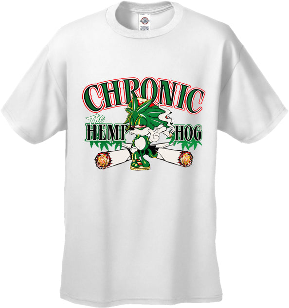 Pot Head Gamer Tees - Chronic the Hemp Hog T-Shirt