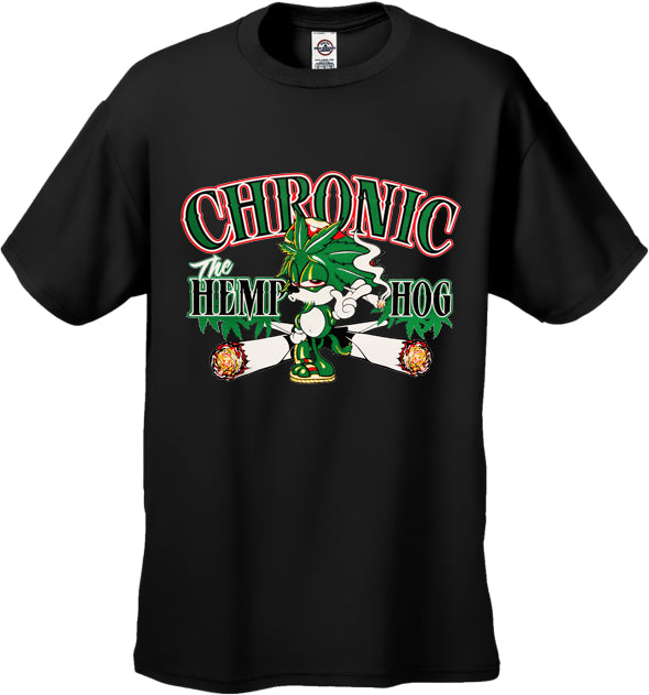 Pot Head Gamer Tees - Chronic the Hemp Hog T-Shirt