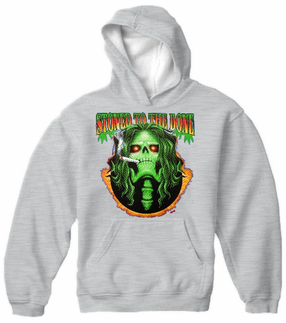 Pot Head & Stoner Sweatshirts - Stoned to the Bone Hoodie