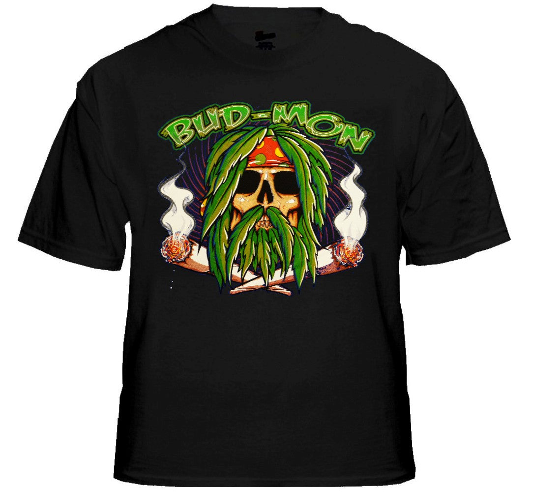 Pot Head & Stoner Tees - Bud Mon T-Shirt