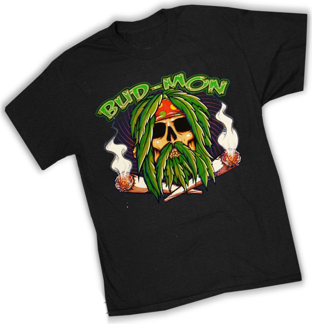 Pot Head & Stoner Tees - Bud Mon T-Shirt