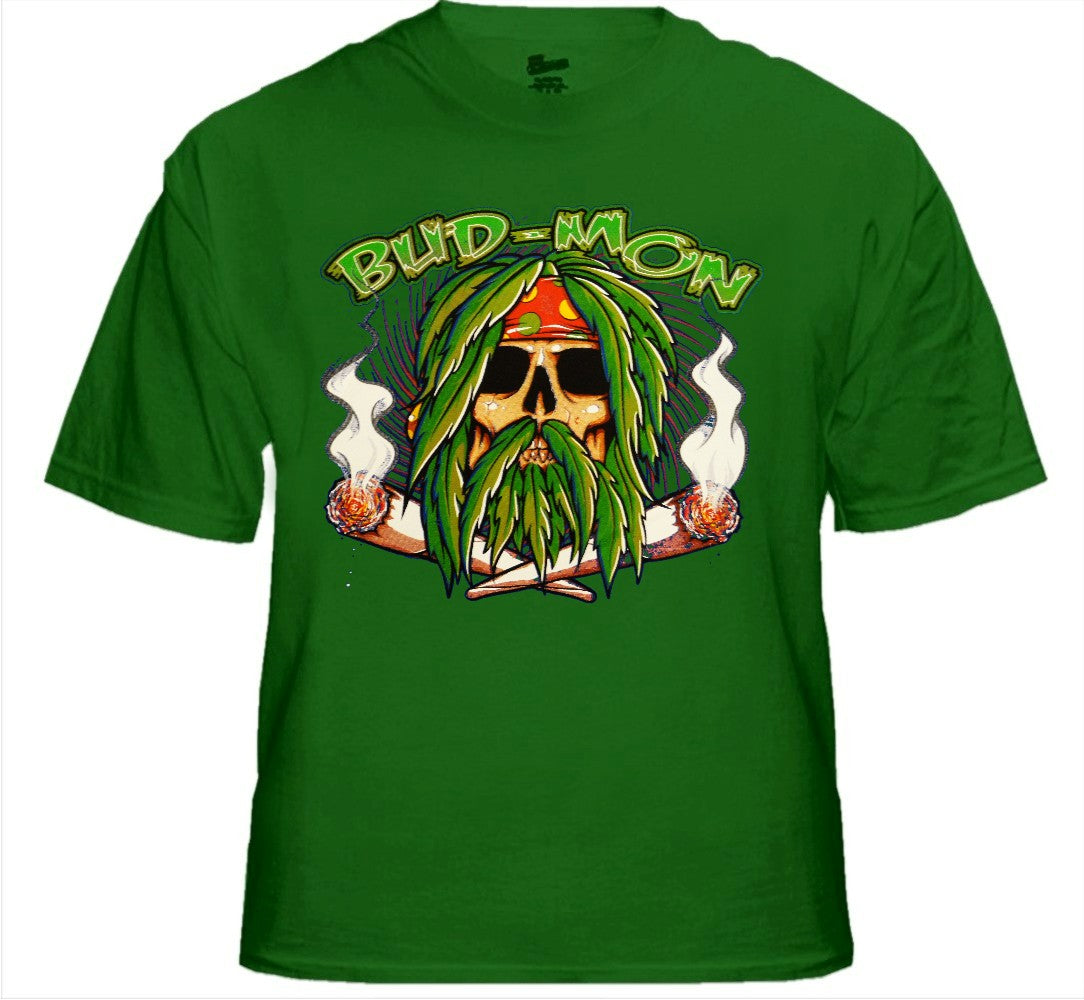 Pot Head & Stoner Tees - Bud Mon T-Shirt