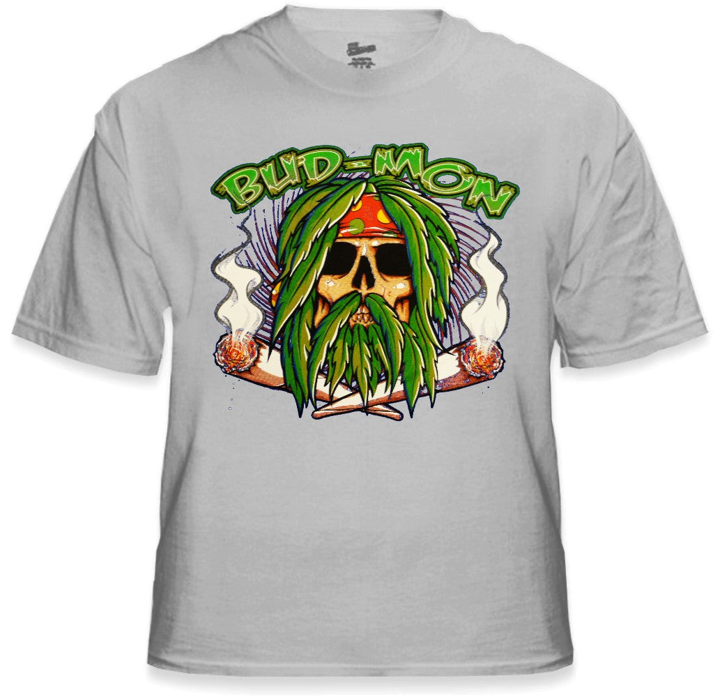 Pot Head & Stoner Tees - Bud Mon T-Shirt