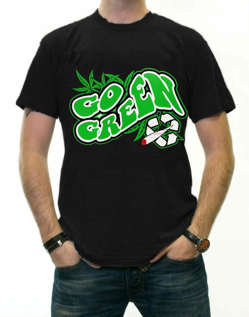 Pot Head & Stoner Tees - Go Green T-Shirt