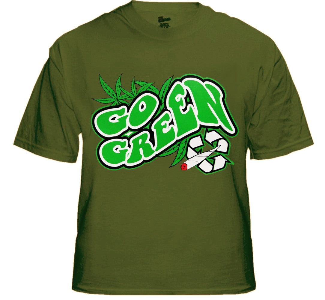 Pot Head & Stoner Tees - Go Green T-Shirt