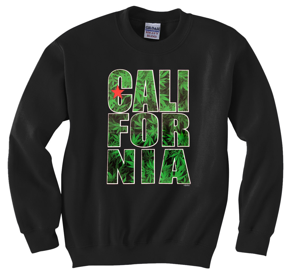 Pot Leaf California Crewneck Sweatshirt