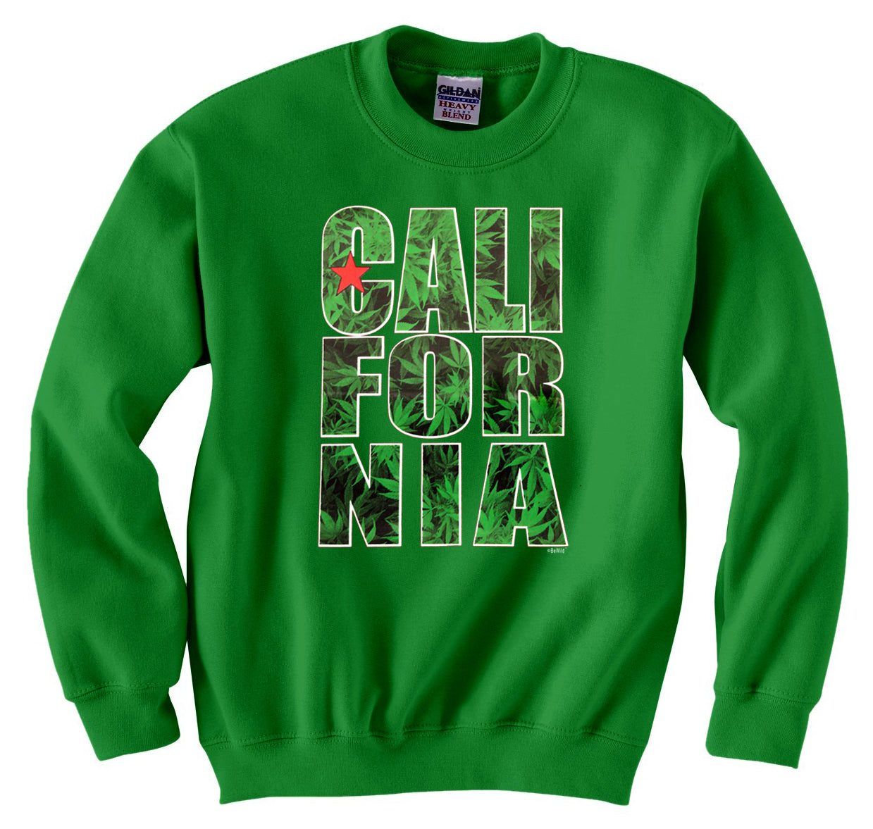 Pot Leaf California Crewneck Sweatshirt