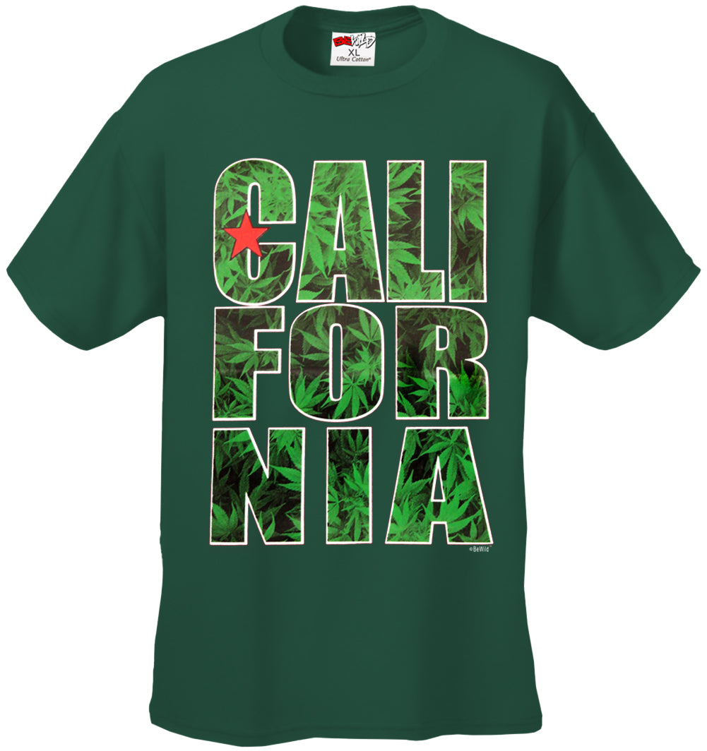 Pot Leaf California Men's T-Shirt