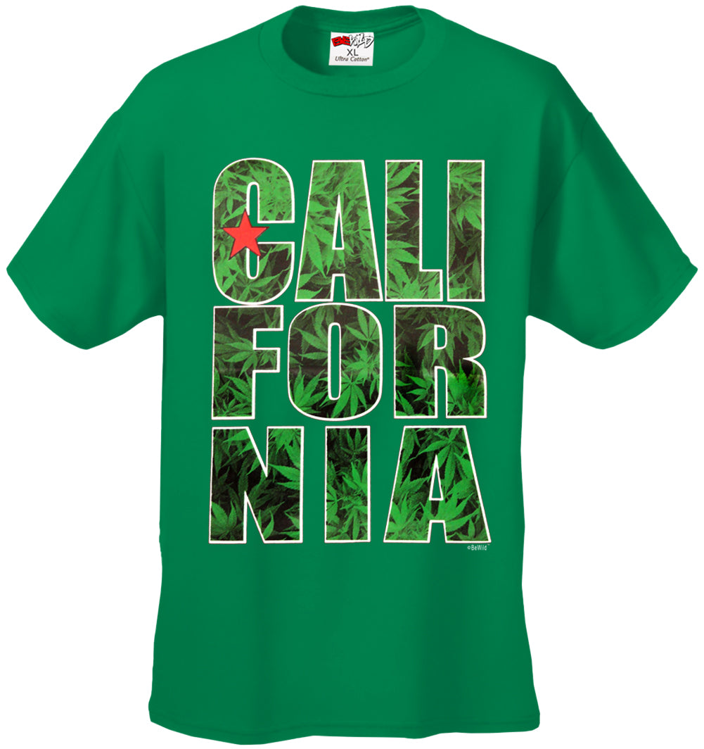 Pot Leaf California Men's T-Shirt