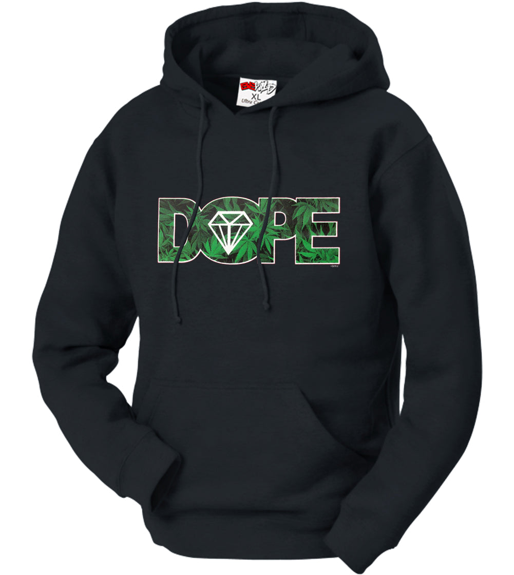 Pot Leaf Dope Diamond Adult Hoodie