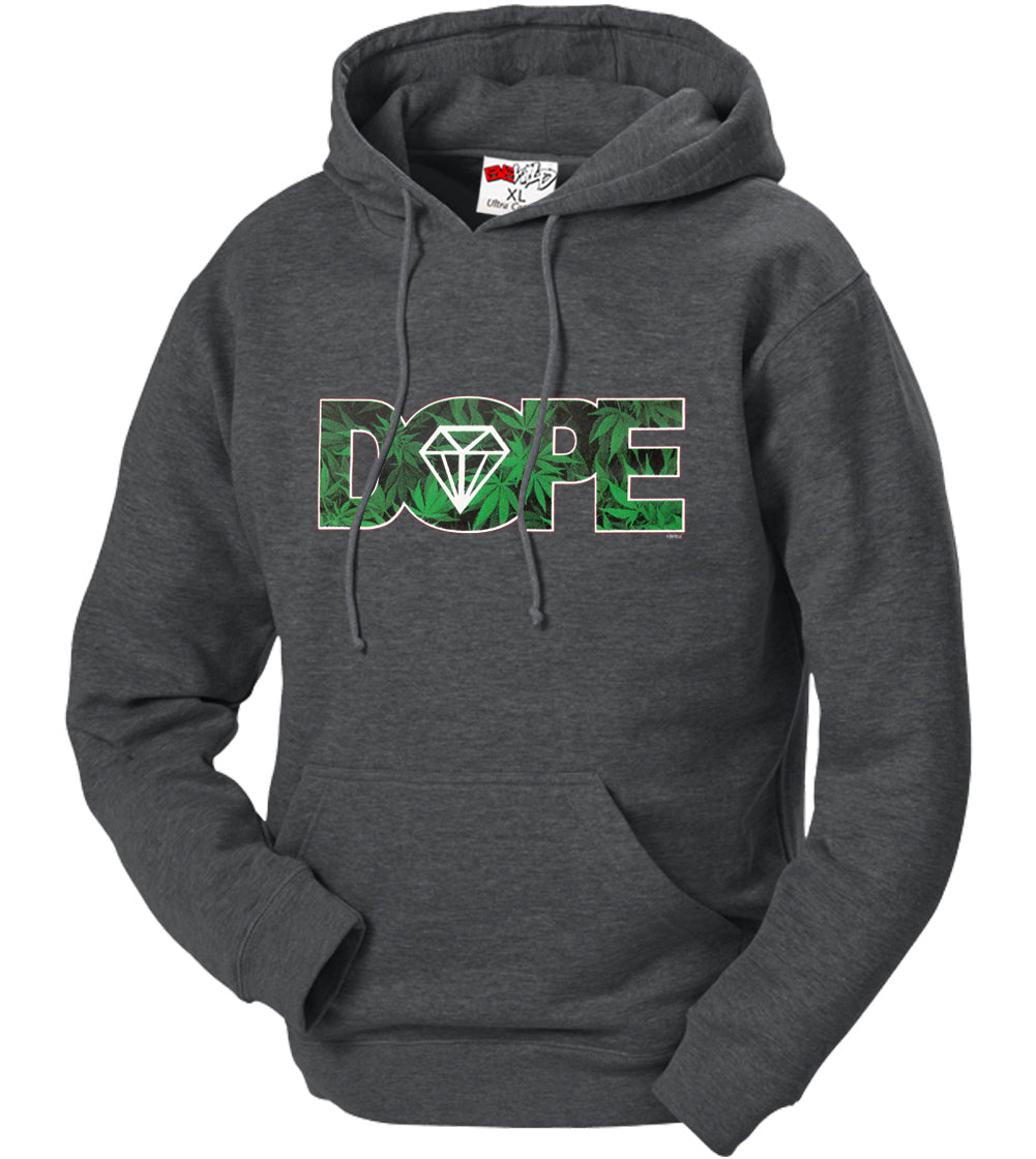 Pot Leaf Dope Diamond Adult Hoodie