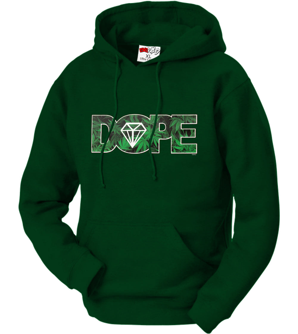 Pot Leaf Dope Diamond Adult Hoodie