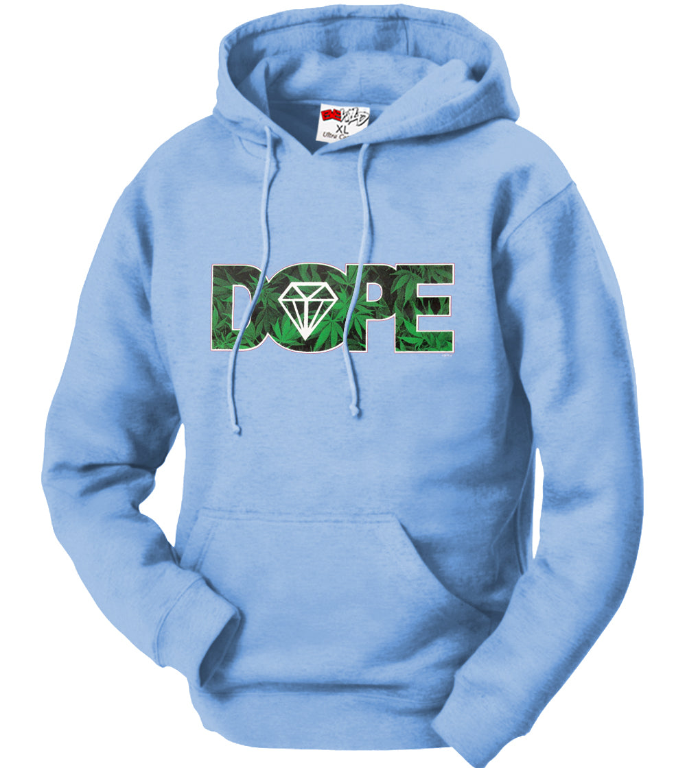 Pot Leaf Dope Diamond Adult Hoodie