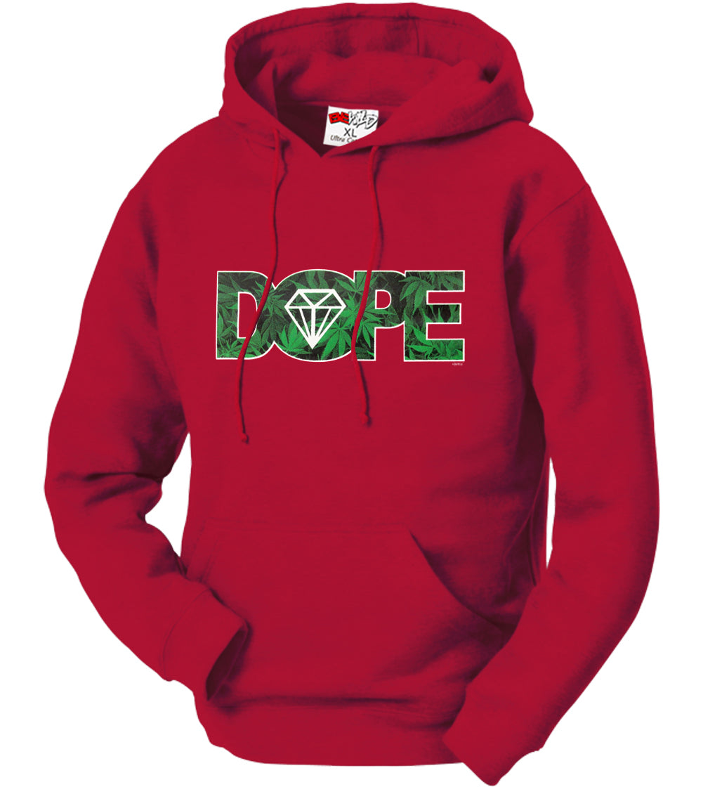 Pot Leaf Dope Diamond Adult Hoodie