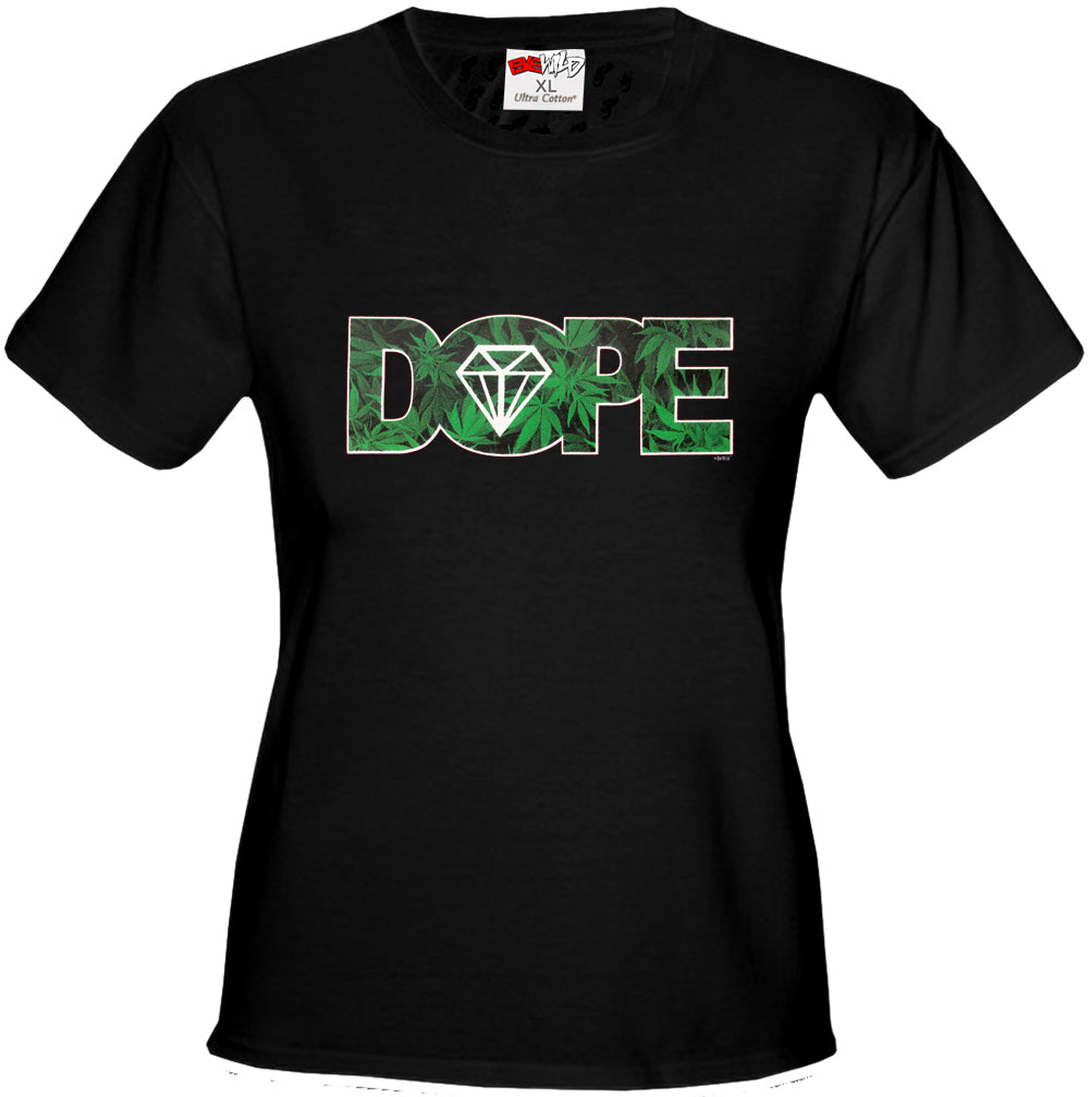Pot Leaf Dope Diamond Girl's T-Shirt