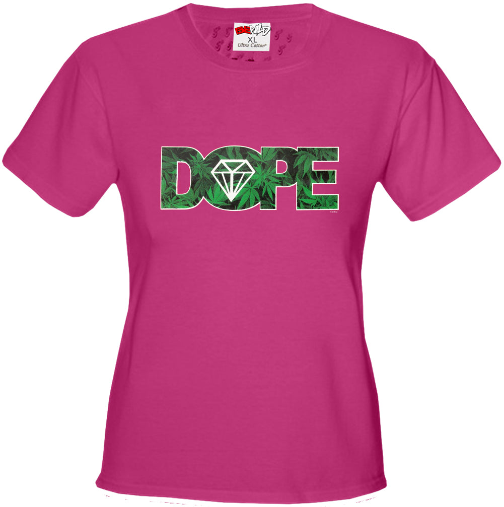 Pot Leaf Dope Diamond Girl's T-Shirt