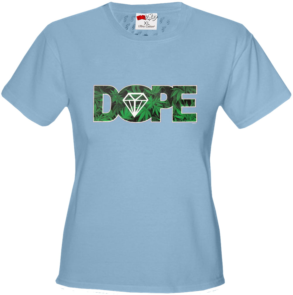 Pot Leaf Dope Diamond Girl's T-Shirt