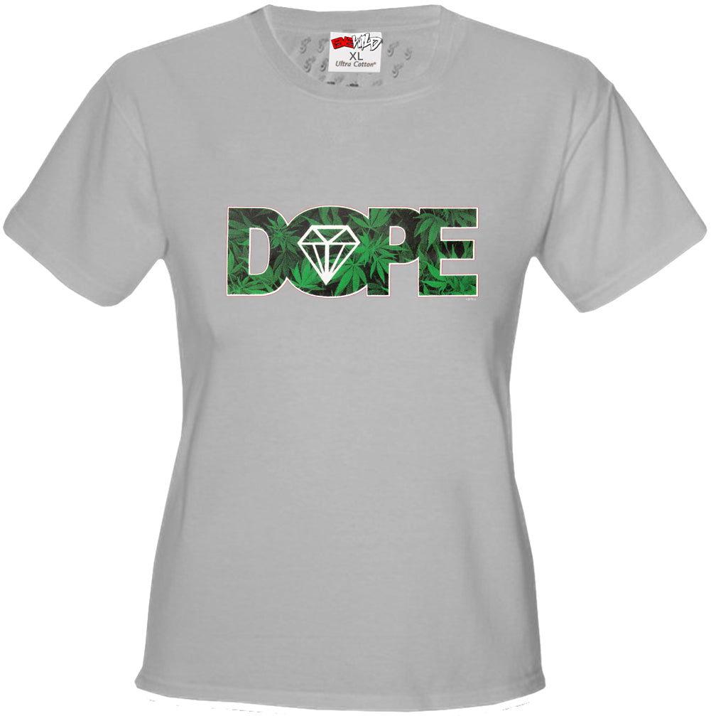 Pot Leaf Dope Diamond Girl's T-Shirt