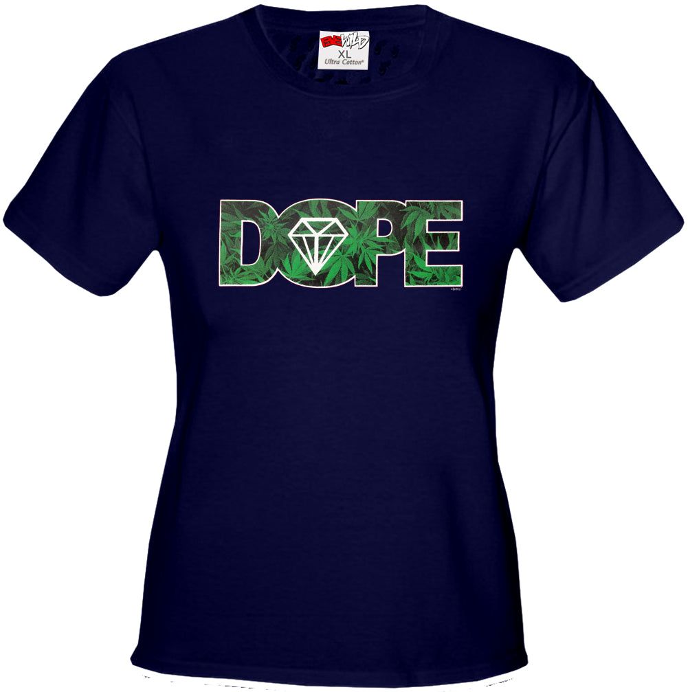 Pot Leaf Dope Diamond Girl's T-Shirt