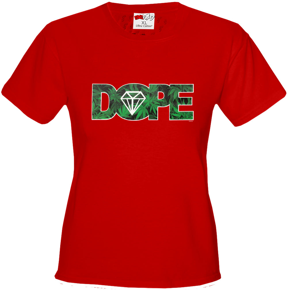 Pot Leaf Dope Diamond Girl's T-Shirt