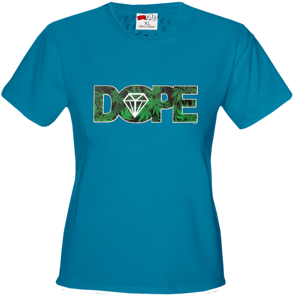 Pot Leaf Dope Diamond Girl's T-Shirt
