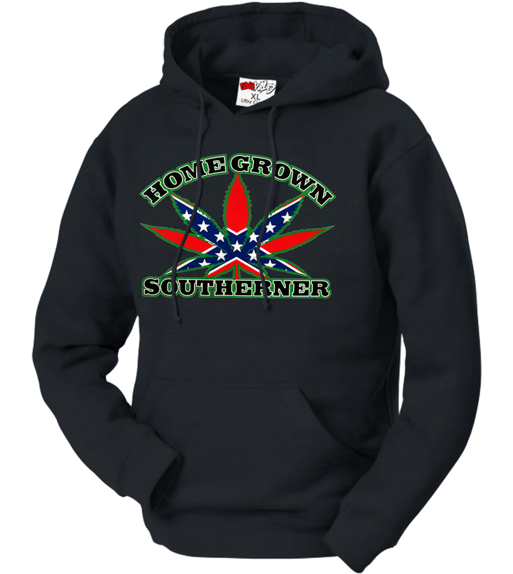 Pot Leaf Home Grown Southerner Adult Hoodie