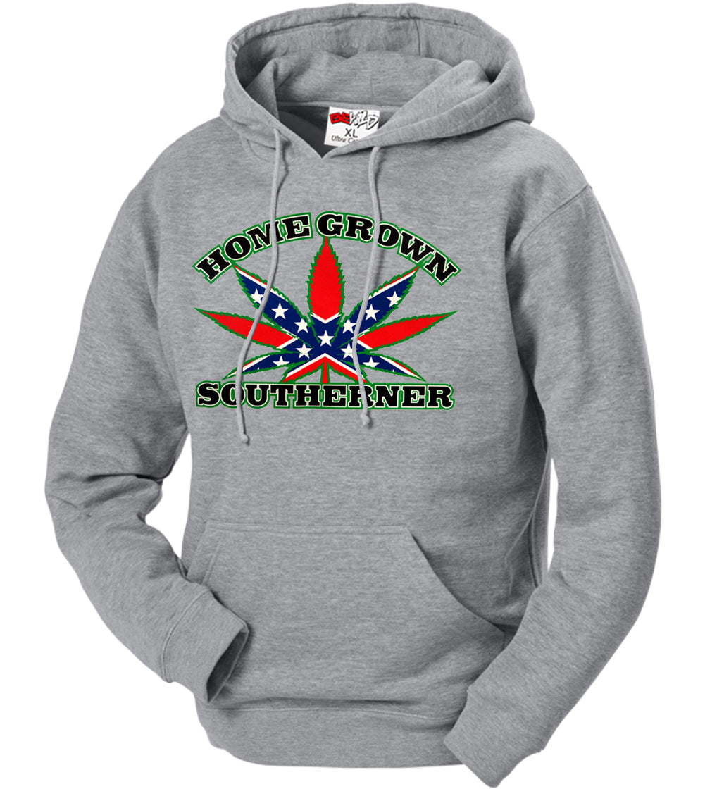 Pot Leaf Home Grown Southerner Adult Hoodie
