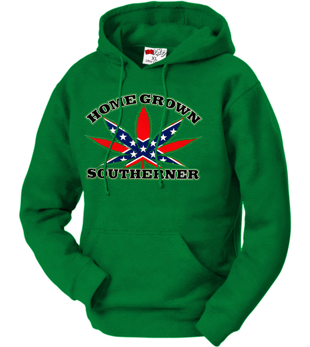 Pot Leaf Home Grown Southerner Adult Hoodie