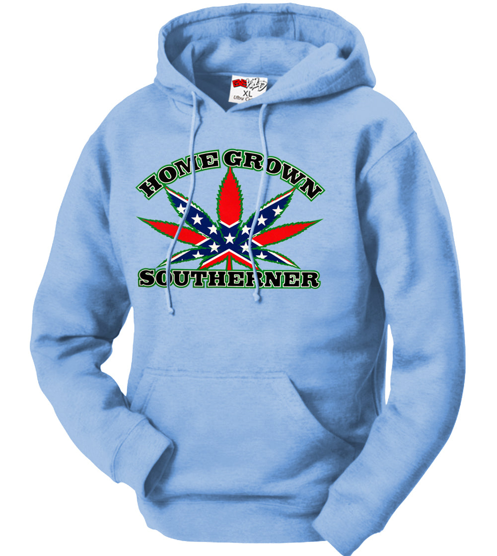 Pot Leaf Home Grown Southerner Adult Hoodie