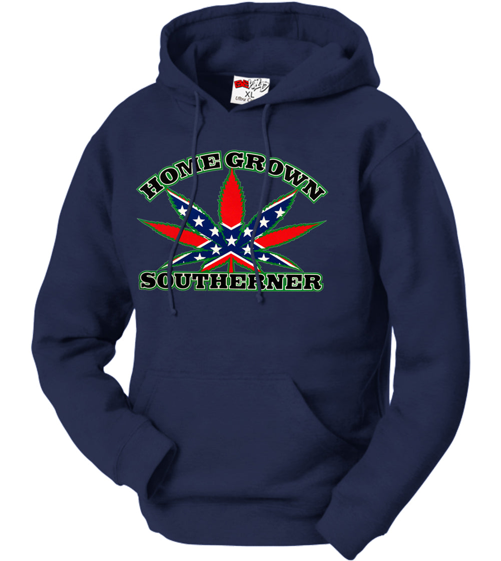 Pot Leaf Home Grown Southerner Adult Hoodie