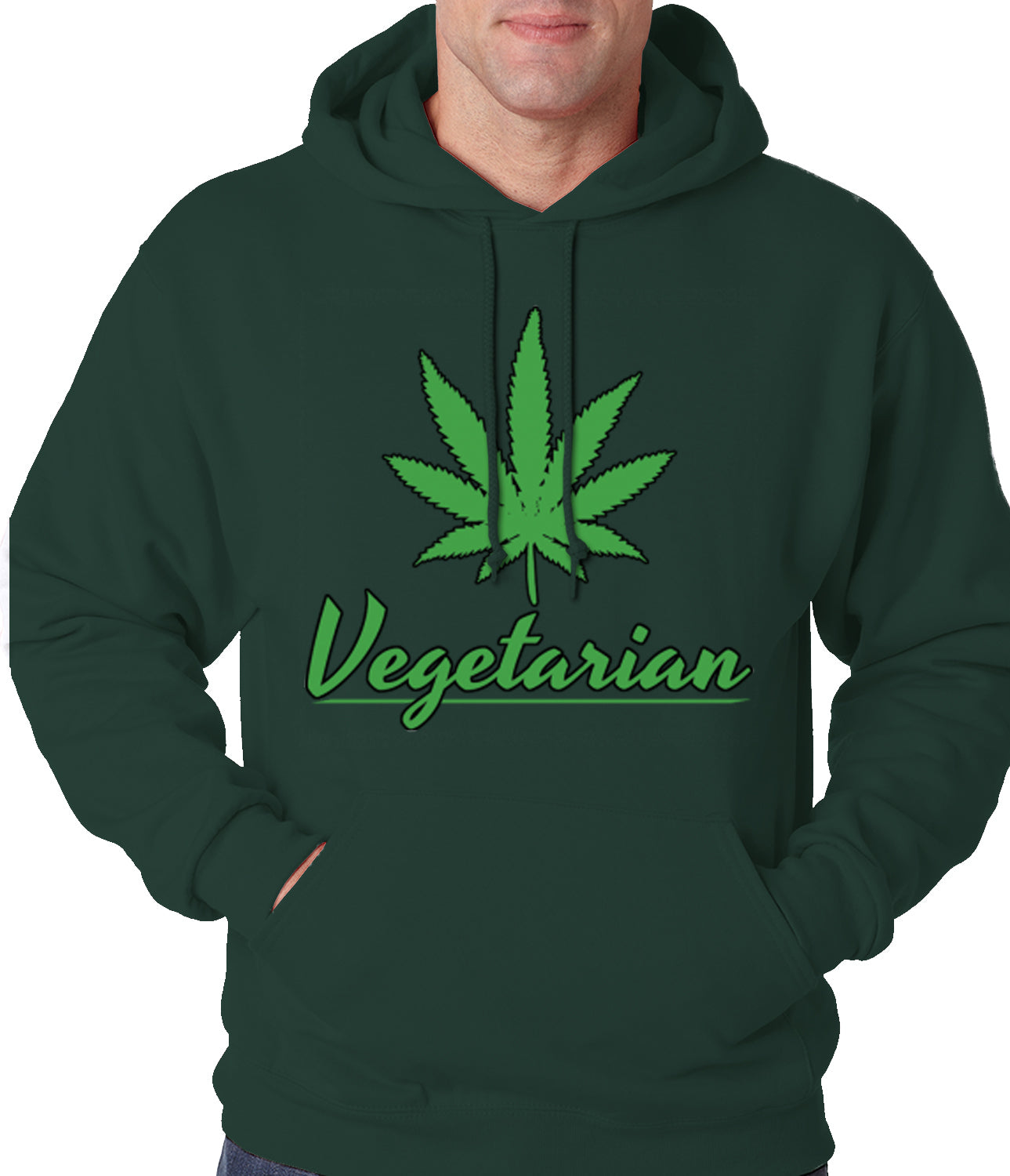 Pot Leaf Vegetarian Hoodie