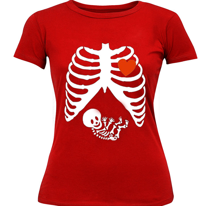 Pregnant Skeleton Women's T- Shirt