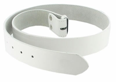 White Leather Belt