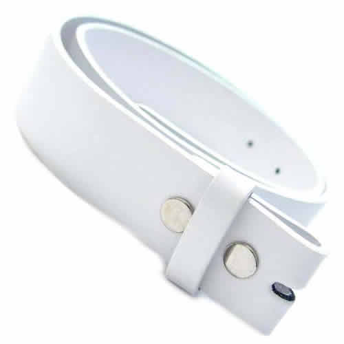 White Leather Belt