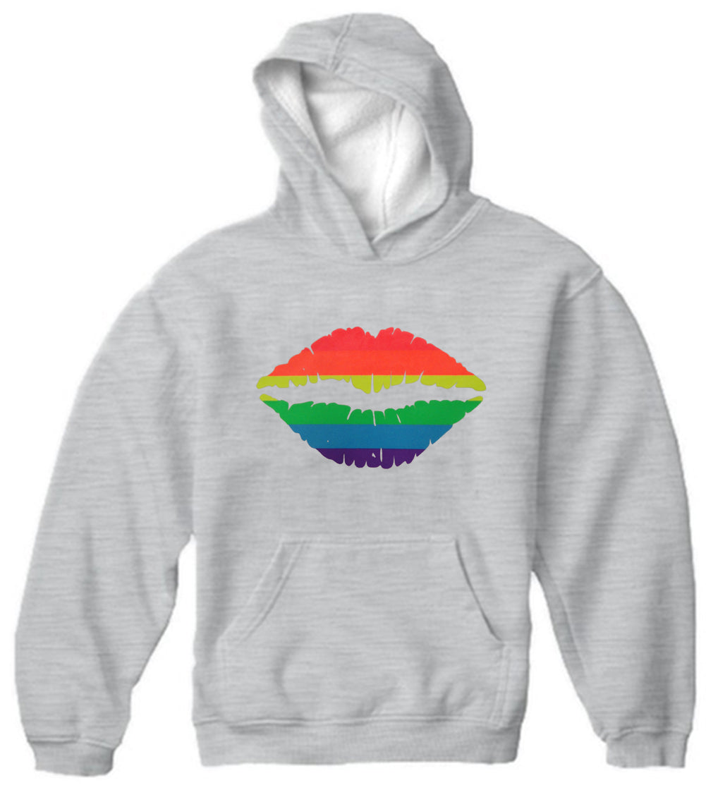 Pride Rainbow Kiss Adult Hoodie