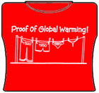 Proof Of Global Warming Girls T-Shirt