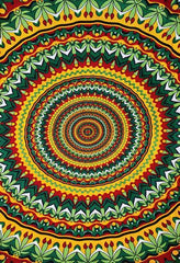 Psychedelic Pot Leaf Wall Tapestry and Bed Spread