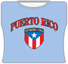 Puerto Rican Numero Uno Girls T-Shirt