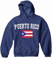 Puerto Rico Vintage Flag International Hoodie