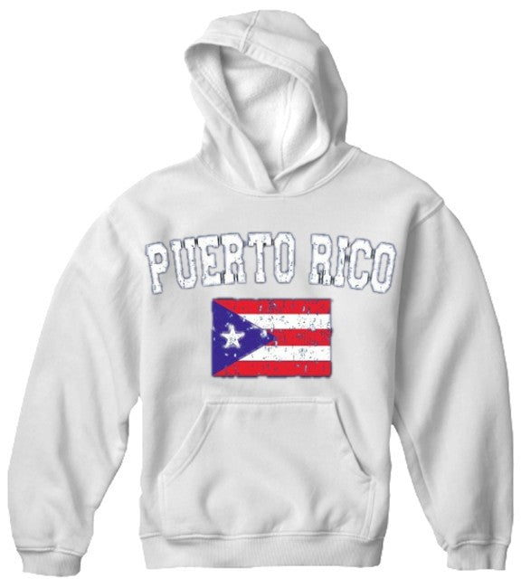 Puerto Rico Vintage Flag International Hoodie