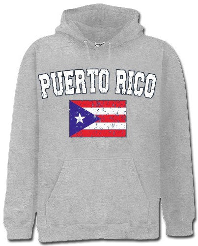 Puerto Rico Vintage Flag International Hoodie