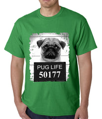 Mug Shot Pug Life Funny Mens T-shirt