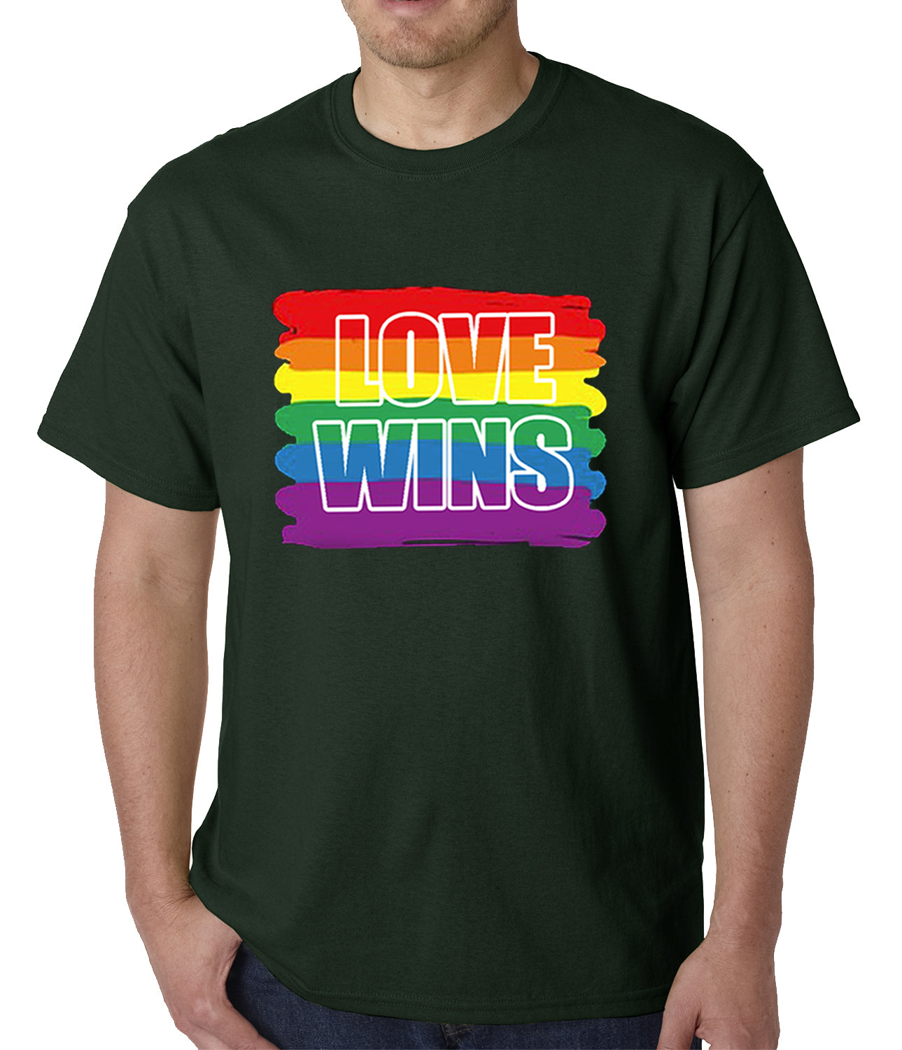 Rainbow Love Wins Gay Marriage Equality Mens T-shirt