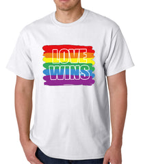 Rainbow Love Wins Gay Marriage Equality Mens T-shirt