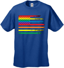 Rainbow Pride American Vintage Flag Men's T-Shirt